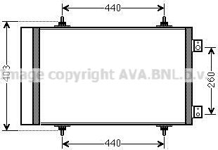 Prasco CNA5263D - Kondenser, kondisioner furqanavto.az