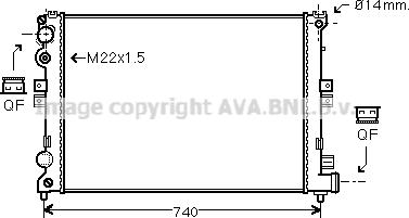 Prasco CNA2079 - Radiator, mühərrikin soyudulması furqanavto.az