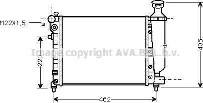 Prasco CNA2115 - Radiator, mühərrikin soyudulması furqanavto.az