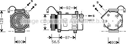 Prasco CNK207 - Kompressor, kondisioner furqanavto.az