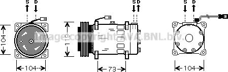 Prasco CNK180 - Kompressor, kondisioner furqanavto.az