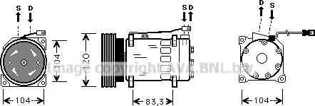 Prasco CNK175 - Kompressor, kondisioner furqanavto.az