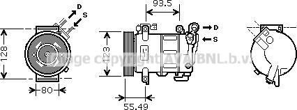 Prasco CNK251 - Kompressor, kondisioner furqanavto.az