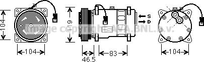 Prasco CNK258 - Kompressor, kondisioner furqanavto.az