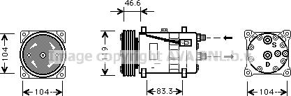 Prasco CNK209 - Kompressor, kondisioner furqanavto.az