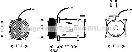 Prasco CNK215 - Kompressor, kondisioner furqanavto.az