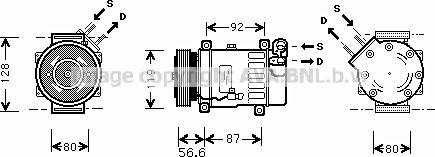 Prasco CNK238 - Kompressor, kondisioner furqanavto.az