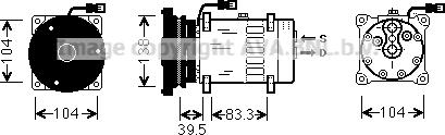 Prasco CPK001 - Kompressor, kondisioner furqanavto.az