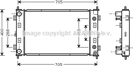 Prasco CR2034 - Radiator, mühərrikin soyudulması furqanavto.az