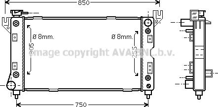 Prasco CR2029 - Radiator, mühərrikin soyudulması furqanavto.az