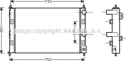 Prasco CR2076 - Radiator, mühərrikin soyudulması furqanavto.az