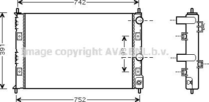 Prasco CRA2076 - Radiator, mühərrikin soyudulması furqanavto.az