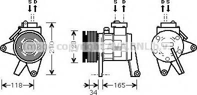 Prasco CRK063 - Kompressor, kondisioner furqanavto.az