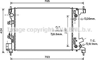 Prasco CT2043 - Radiator, mühərrikin soyudulması furqanavto.az