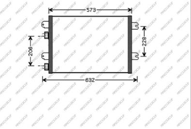 Prasco DA220C003 - Kondenser, kondisioner furqanavto.az