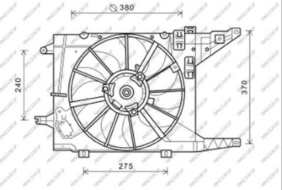 Prasco DA220F002 - Fen, radiator furqanavto.az