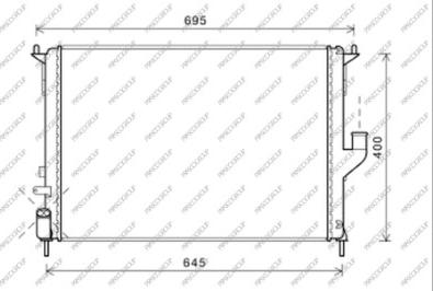 Prasco DA220R005 - Radiator, mühərrikin soyudulması furqanavto.az