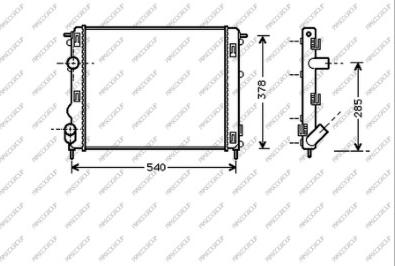 Prasco DA220R002 - Radiator, mühərrikin soyudulması furqanavto.az