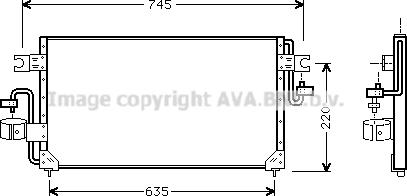 Prasco DN5163 - Kondenser, kondisioner furqanavto.az