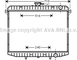 Prasco DN2143 - Radiator, mühərrikin soyudulması furqanavto.az