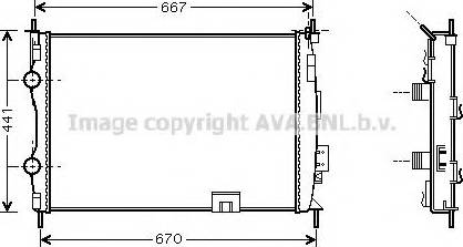 Prasco DN2280 - Radiator, mühərrikin soyudulması furqanavto.az