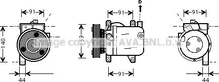 Prasco DNK001 - Kompressor, kondisioner furqanavto.az