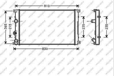 Prasco DS958R004 - Radiator, mühərrikin soyudulması furqanavto.az