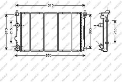 Prasco DS960R003 - Radiator, mühərrikin soyudulması furqanavto.az