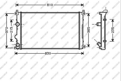 Prasco DS960R002 - Radiator, mühərrikin soyudulması furqanavto.az