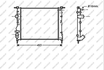 Prasco DS917R004 - Radiator, mühərrikin soyudulması furqanavto.az