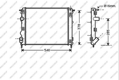 Prasco DS917R005 - Radiator, mühərrikin soyudulması furqanavto.az