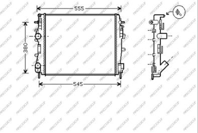 Prasco DS917R011 - Radiator, mühərrikin soyudulması furqanavto.az