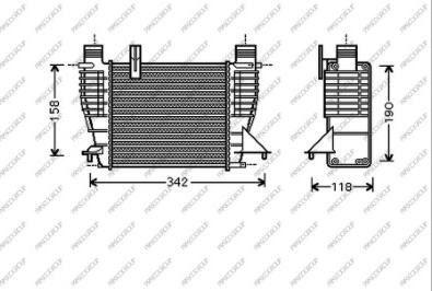 Prasco DS350N001 - Intercooler, şarj cihazı furqanavto.az