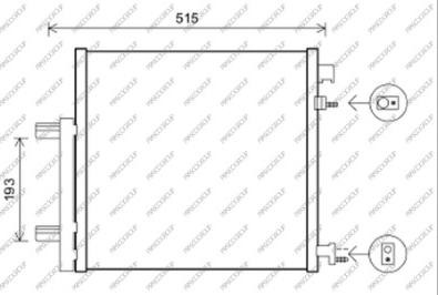 Prasco DW340C001 - Kondenser, kondisioner furqanavto.az