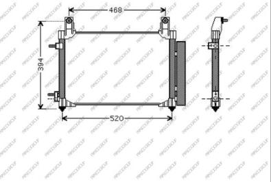 Prasco DW324C002 - Kondenser, kondisioner furqanavto.az