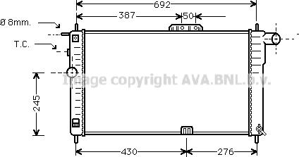 Prasco DW2001 - Radiator, mühərrikin soyudulması furqanavto.az