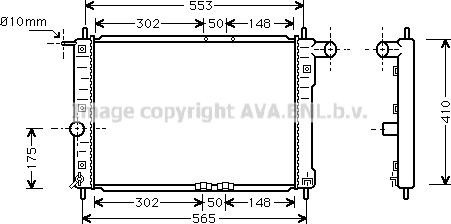 Prasco DW2039 - Radiator, mühərrikin soyudulması furqanavto.az