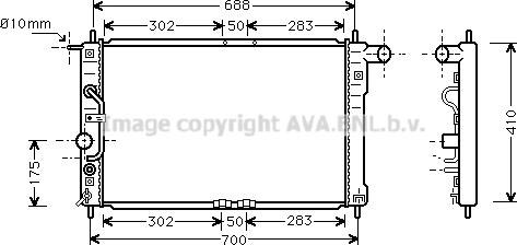 Prasco DWA2015 - Radiator, mühərrikin soyudulması furqanavto.az