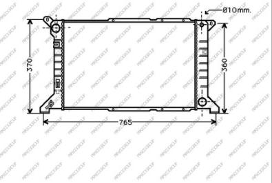 Prasco FD908R004 - Radiator, mühərrikin soyudulması furqanavto.az