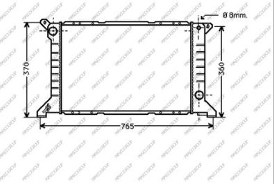 Prasco FD908R003 - Radiator, mühərrikin soyudulması furqanavto.az