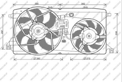 Prasco FD912F001 - Fen, radiator www.furqanavto.az