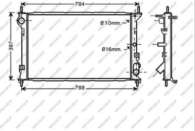 Prasco FD930R003 - Radiator, mühərrikin soyudulması furqanavto.az