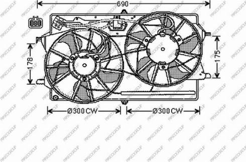 Prasco FD420F005 - Fen, radiator furqanavto.az