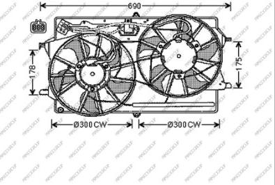 Prasco FD420F007 - Fen, radiator furqanavto.az