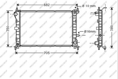 Prasco FD420R002 - Radiator, mühərrikin soyudulması furqanavto.az