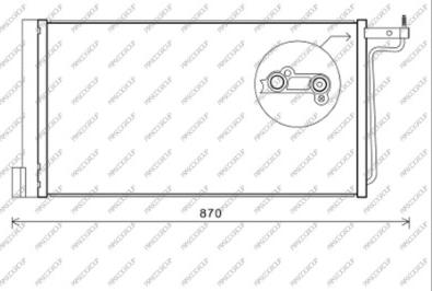 Prasco FD428C001 - Kondenser, kondisioner furqanavto.az