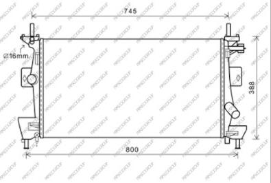 Prasco FD428R002 - Radiator, mühərrikin soyudulması furqanavto.az