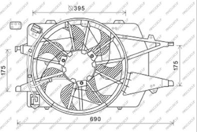 Prasco FD422F004 - Fen, radiator furqanavto.az