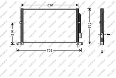 Prasco FD107C001 - Kondenser, kondisioner furqanavto.az