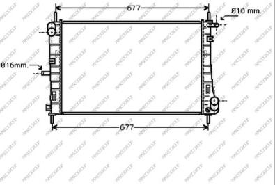 Prasco FD107R004 - Radiator, mühərrikin soyudulması furqanavto.az